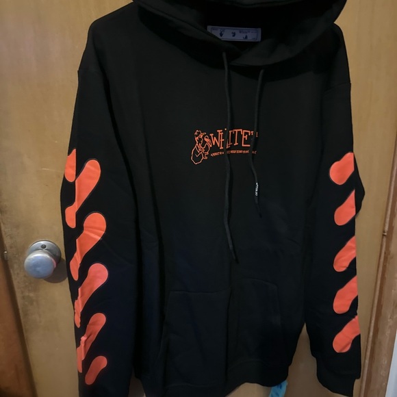 Off-White Black and Orange Men's Sweater - Picture 1 of 4